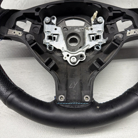 BMW Steering Wheel 01-06 E46 M3 Stock SMG 32342282020 Custom Rewrapped