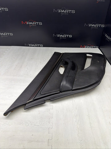 99-03 OEM BMW E39 M5 Rear Left Driver Door Panel  Leather Black *Notes*