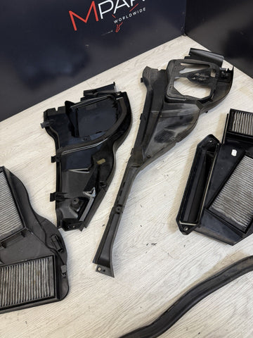 BMW E90 E92 E93 M3 08-13 Front Cabin Micro Filter Housings Covers Set