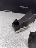 BMW E46 M3 OEM (2001-2006) BRAKE AIR INLET DUCTS + BRACKETS PAIR *1 BROKEN TAB