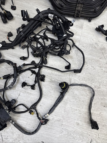 14-19 BMW F85 F86 X5M X6M S63 Engine Motor Front Right Wire Harness Loom *CUT