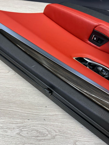 11-16 BMW F10 M5 SEDAN REAR RIGHT PASSENGER SAKHIR ORANGE DOOR CARD PANEL