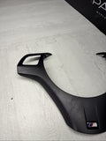 08-13 BMW E90 E92 E93 M3 Lower Steering Wheel Trim Cover Plate Black