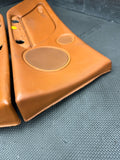 01-06 BMW E46 M3 Convertible Rear Left Right Door Cards Panels Trims Cinnamon