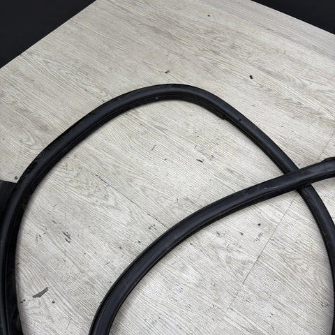 BMW E46 M3 01-06 Right Passenger Side Door Weather Strip Seal Black OEM *Rip*