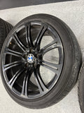 08-13 OEM BMW E90 E92 E93 M3 19” Wheels Rims Style 220M Black 19x8.5 19x9.5