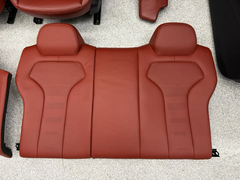 OEM 15-20 BMW F82 M4 LEATHER SEAT SEATS CUSHION INTERIOR SET SAKHIR ORANGE