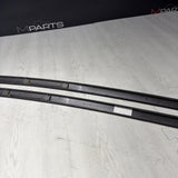 08-13 BMW E92 335 M3 Coupe Roof Rails Mouldings Pair 51138045379 *Fading Paint*