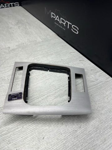 01-06 BMW E46 M3 Convertible Interior Center Shift Shifter Trim Brushed Aluminum