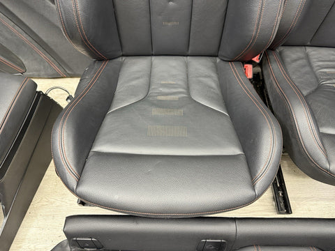 19-21 BMW F87 M2 Coupe Competition Interior Seats & Panels Black Red Stitching