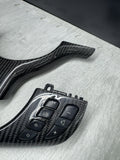 BMW E46 M3 01-06 Carbon Fiber Steering Wheel Lower Upper Trim
