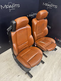 01-06 BMW E46 M3 Convertible Interior Front Heated Seats Cinnamon *Notes*
