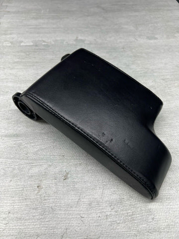 01-06 BMW E46 M3 Center Console Armrest Arm Rest Black Leather