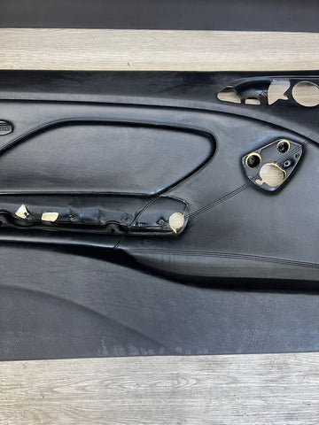 01-06 BMW E46 M3 DRIVER LEFT SIDE DOOR PANEL CARD BLACK OEM