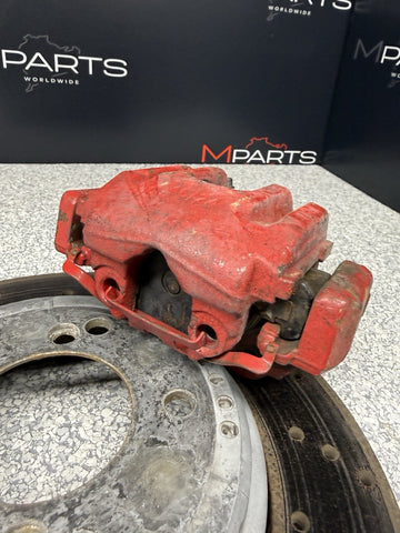 08-13 BMW E90 E92 E93 M3 Rear Brakes Brake Calipers Red & Discs Rotors