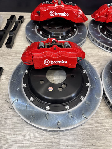 01-06 BMW E46 M3 BREMBO Big Brake Kit Red Calipers Rotors Set NEW Plug Play