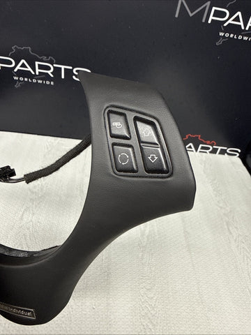 08-13 BMW E90 E92 E93 M3 Lower Steering Wheel Trim Cover Plate Leather