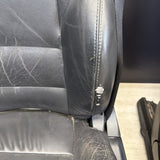 01-06 BMW E46 M3 Convertible Interior Front Non Heated Seats Black *Notes*