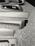 01-06 BMW E46 M3 Convertible Interior Armrests Trim Set Brushed Aluminum *Notes*