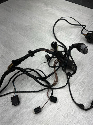 01-06 BMW E46 M3 FRONT LEFT XENON HEADLIGHT HARNESS WIRES BODY HARNESS PLUGS