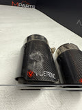 Valvetronic Designs 76mm Carbon Fiber Exhaust Tips Universal