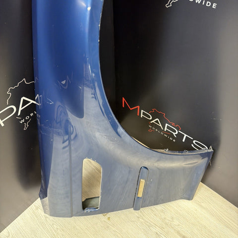 01-06 BMW E46 M3 Right Passenger Fender Topaz Blue *Dented*
