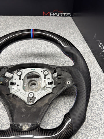 08-13 BMW E90 E92 E93 M3 OHC Carbon fiber Steering Wheel Tri Stitched DCT *Note*