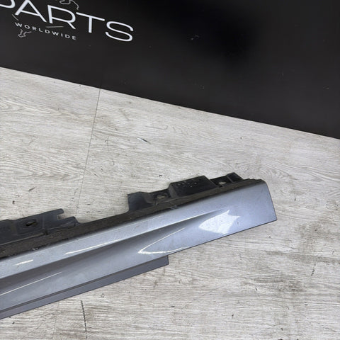 BMW F10 11-16 Left Side Skirt Rocker Panel Molding  USED OEM Space Gray