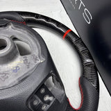 08-13 BMW E90 E92 E93 M3 OHC Carbon fiber Steering Wheel Red Stitched DCT