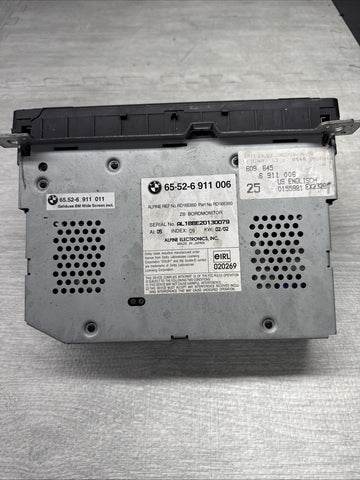 BMW OEM E46 325 328 330 M3 CD PLAYER WIDE SCREEN NAVIGATION RADIO MONITOR GPS