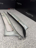01-06 BMW E46 M3 Coupe Front A Pillars Black Original OEM Pair *Notes*