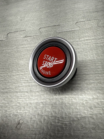 BMW 08-13 E90 E92 E93 M3 E82 135 335 Red Start Stop Silver Ring Set