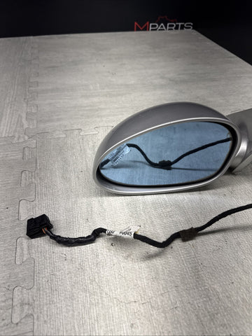 01-06 BMW E46 M3 Left Driver Side View Mirror Titan Silver *Notes*