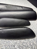 01-06 BMW E46 M3 Convertible Door Arm Rest Armrest Pads Black *Broken Tab*