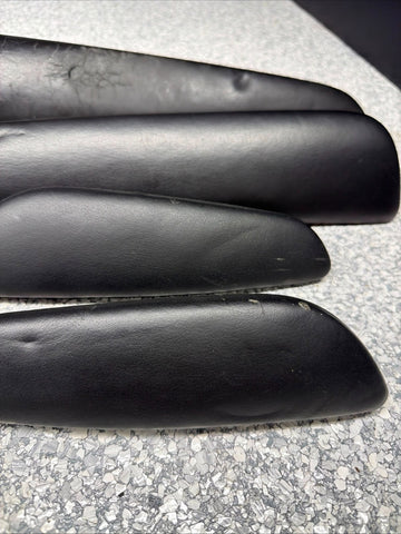 01-06 BMW E46 M3 Convertible Door Arm Rest Armrest Pads Black *Broken Tab*