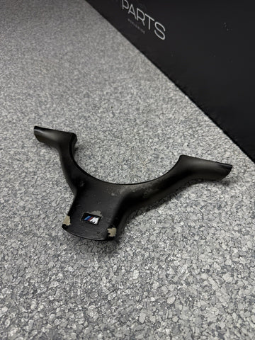 OEM 01-06 BMW E46 M3 Lower Steering Wheel Trim Cover Plate Titan Shadow Grey