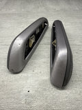 01-06 BMW OEM E46 M3 Convertible Brushed Aluminum/Grey Trims Armrests Rear Pair