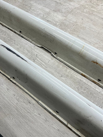 BMW 06-10 E60 M5 Side Skirts Rocker Panels Alpine White OEM 7896838