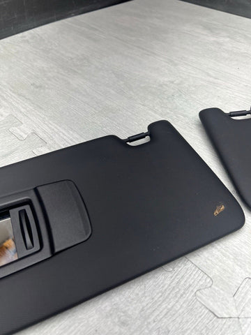BMW 21-26 G82 M4 Coupe Front Sun Visors Pair Black 8097333 8097334