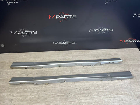 94-99 BMW E36 M3 COUPE SIDE SKIRTS ROCKER PANELS MOLDINGS COSMOS BLACK