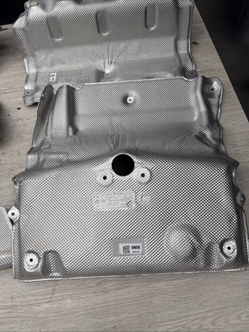 21-26 OEM BMW G80 M3 Sedan Rear Exhaust Heat Shield Shields Cover Panels