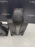 OEM 15-18 BMW F80 M3 FRONT LEATHER SEAT SEATS CUSHION INTERIOR BLACK