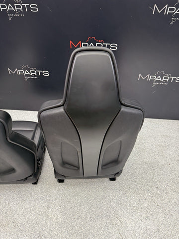OEM 15-18 BMW F80 M3 FRONT LEATHER SEAT SEATS CUSHION INTERIOR BLACK