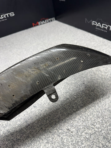 BMW 15-20 F80 F82 F83 M3 M4 Front Bumper Left Carbon Fiber Splitter Trim OEM