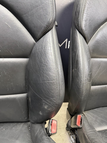 BMW E46 M3 01-06 Napa Black Coupe Front Seats Powered Heated *Notes*