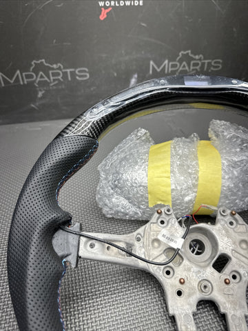 15-20 BMW F80 F82 F83 M3 M4 OHC Carbon fiber Steering Wheel Manual DCT Led