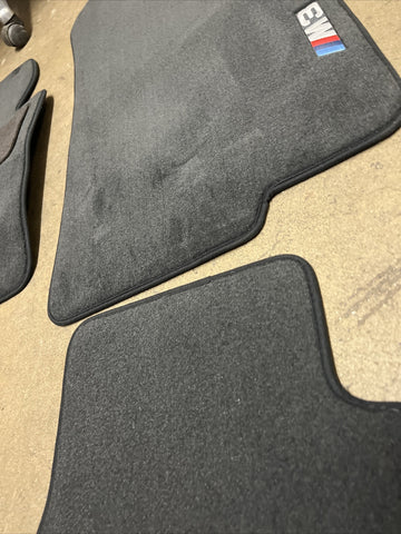 Genuine 01-06 BMW E46 M3 Convertible Carpets Floor Mats Black Front & Rear
