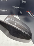 OEM BMW 21-26 G80 G82 G83 M3 M4 Front Side Door Mirror Covers Caps Carbon Fiber
