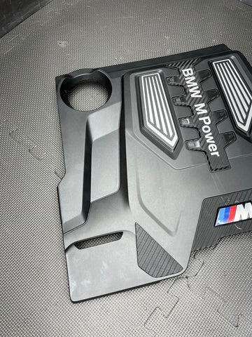 OEM 2018-2022 BMW M8 F92 M5 F90 S63M M POWER CARBON FIBER ENGINE BEAUTY COVER