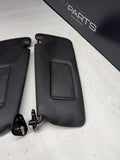 BMW 94-99 E36 M3 Black Sun Visors Sunvisors Pair OEM